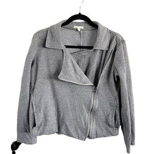 Eileen Fisher Gray Side Zip Jacket, Sz Small Petite